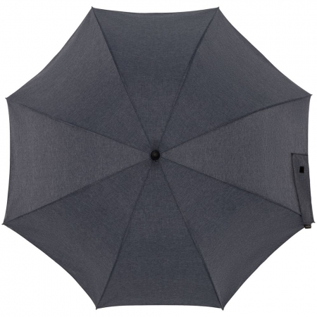 Зонт-трость rainVestment, темно-синий меланж купить с нанесением логотипа оптом на заказ в интернет-магазине Санкт-Петербург