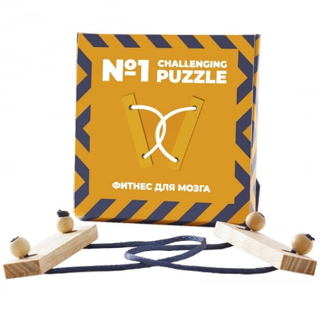 Головоломка Challenging Puzzle Wood, модель 1 купить с нанесением логотипа оптом на заказ в интернет-магазине Санкт-Петербург