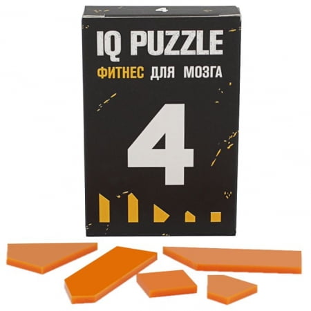 Головоломка IQ Puzzle Figures, цифра 4 купить с нанесением логотипа оптом на заказ в интернет-магазине Санкт-Петербург