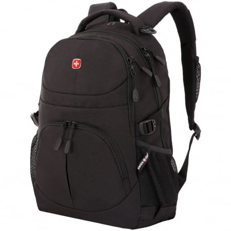 Рюкзак Swissgear Active, черный купить с нанесением логотипа оптом на заказ в интернет-магазине Санкт-Петербург
