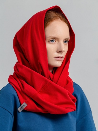 Снуд Vozduh, красный купить с нанесением логотипа оптом на заказ в интернет-магазине Санкт-Петербург