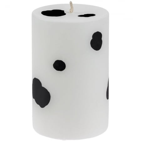 Свеча Spotted Cow, цилиндр купить с нанесением логотипа оптом на заказ в интернет-магазине Санкт-Петербург