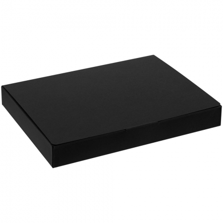 Коробка самосборная Flacky Slim, черная купить с нанесением логотипа оптом на заказ в интернет-магазине Санкт-Петербург
