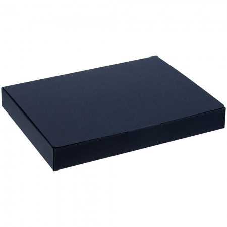 Коробка самосборная Flacky Slim, синяя купить с нанесением логотипа оптом на заказ в интернет-магазине Санкт-Петербург