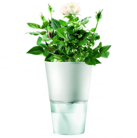 Горшок для растений Flowerpot, фарфоровый, голубой купить с нанесением логотипа оптом на заказ в интернет-магазине Санкт-Петербург