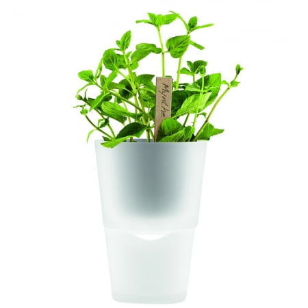 Горшок для растений Flowerpot, фарфоровый, белый купить с нанесением логотипа оптом на заказ в интернет-магазине Санкт-Петербург