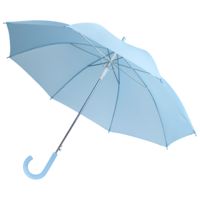 Зонт-трость Promo, голубой купить с нанесением логотипа оптом на заказ в интернет-магазине Санкт-Петербург