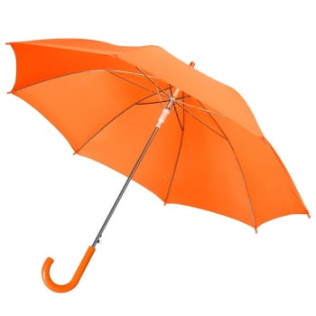 Зонт-трость Unit Promo, оранжевый купить с нанесением логотипа оптом на заказ в интернет-магазине Санкт-Петербург