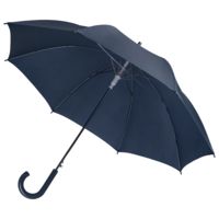 Зонт-трость Promo, темно-синий купить с нанесением логотипа оптом на заказ в интернет-магазине Санкт-Петербург