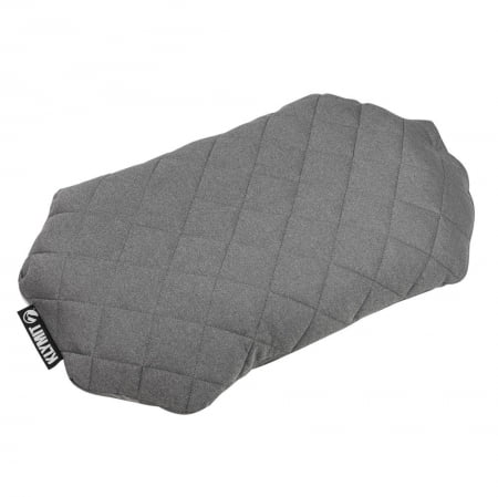 Надувная подушка Pillow Luxe, серая купить с нанесением логотипа оптом на заказ в интернет-магазине Санкт-Петербург