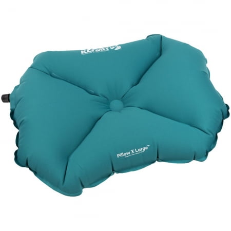 Надувная подушка Pillow X Large, бирюзовая купить с нанесением логотипа оптом на заказ в интернет-магазине Санкт-Петербург
