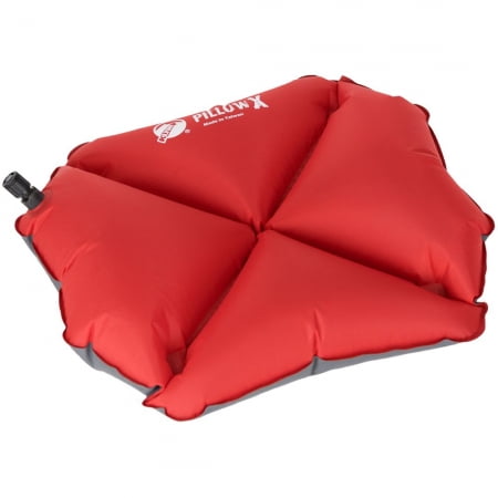 Надувная подушка Pillow X, красная купить с нанесением логотипа оптом на заказ в интернет-магазине Санкт-Петербург