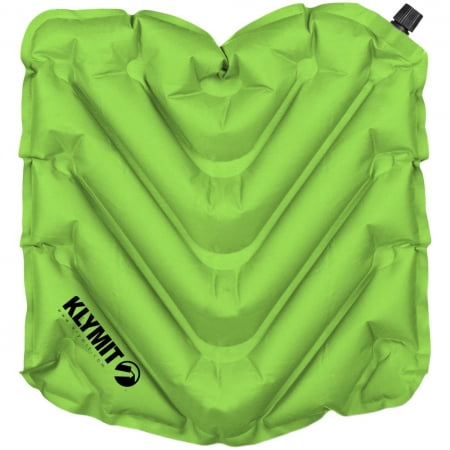 Надувная подушка-сиденье V Seat, зеленая купить с нанесением логотипа оптом на заказ в интернет-магазине Санкт-Петербург