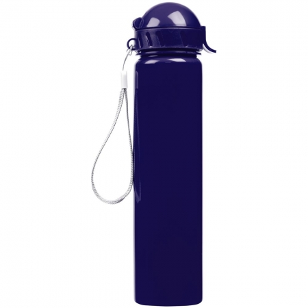 Бутылка для воды Barley, темно-синяя купить с нанесением логотипа оптом на заказ в интернет-магазине Санкт-Петербург