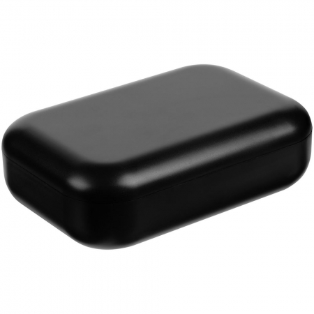 Коробка-шкатулка Stone Edge, черная купить с нанесением логотипа оптом на заказ в интернет-магазине Санкт-Петербург