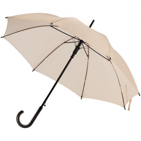 Зонт-трость Standard, бежевый купить с нанесением логотипа оптом на заказ в интернет-магазине Санкт-Петербург
