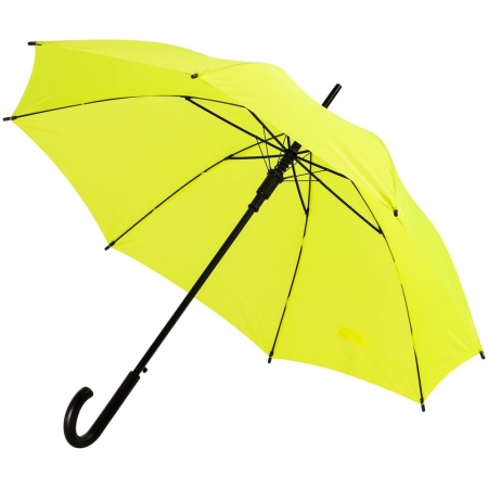 Зонт-трость Standard, желтый неон купить с нанесением логотипа оптом на заказ в интернет-магазине Санкт-Петербург