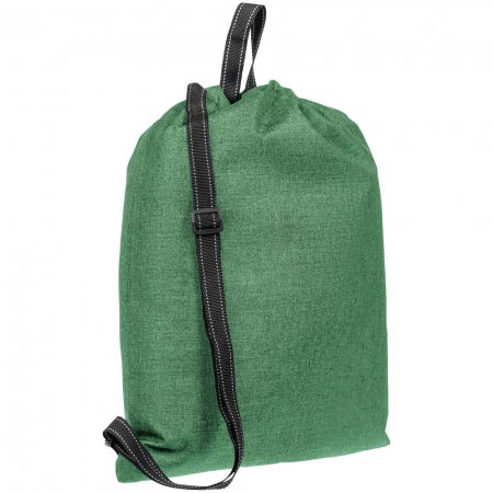 Рюкзак-мешок Melango, светло-зеленый купить с нанесением логотипа оптом на заказ в интернет-магазине Санкт-Петербург
