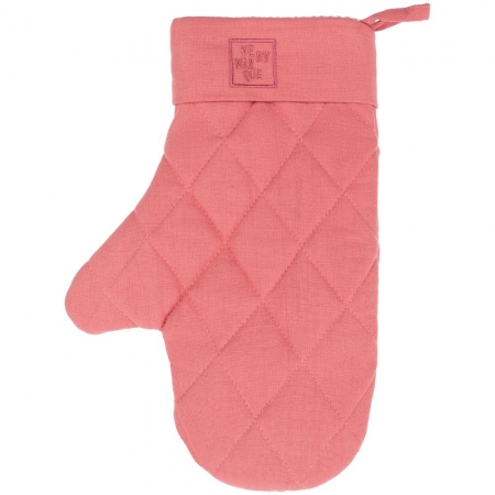 Прихватка-рукавица Feast Mist, розовая купить с нанесением логотипа оптом на заказ в интернет-магазине Санкт-Петербург