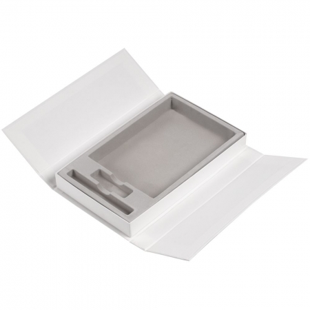 Коробка Triplet под ежедневник, флешку и ручку, белая купить с нанесением логотипа оптом на заказ в интернет-магазине Санкт-Петербург