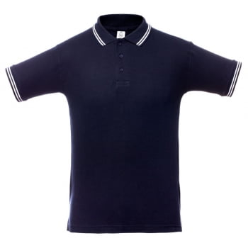 Рубашка поло Virma Stripes, темно-синяя купить с нанесением логотипа оптом на заказ в интернет-магазине Санкт-Петербург
