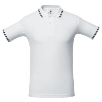 Рубашка поло Virma Stripes, белая купить с нанесением логотипа оптом на заказ в интернет-магазине Санкт-Петербург