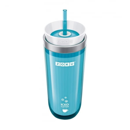 Стакан для охлаждения напитков Iced Coffee Maker, голубой купить с нанесением логотипа оптом на заказ в интернет-магазине Санкт-Петербург
