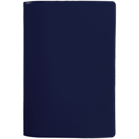 Обложка для паспорта Dorset, синяя купить с нанесением логотипа оптом на заказ в интернет-магазине Санкт-Петербург