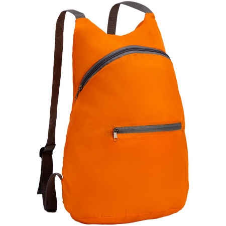 Складной рюкзак Barcelona, оранжевый купить с нанесением логотипа оптом на заказ в интернет-магазине Санкт-Петербург
