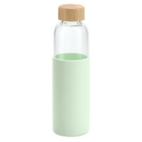 Бутылка для воды Dakar, прозрачная с зеленым купить с нанесением логотипа оптом на заказ в интернет-магазине Санкт-Петербург