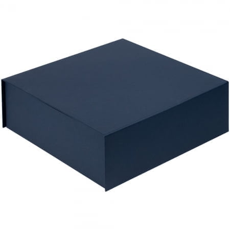 Коробка Quadra, синяя купить с нанесением логотипа оптом на заказ в интернет-магазине Санкт-Петербург