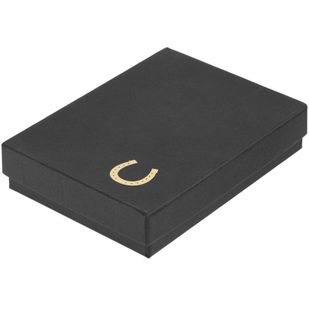 Коробка Good Luck, черная купить с нанесением логотипа оптом на заказ в интернет-магазине Санкт-Петербург