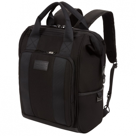 Рюкзак Swissgear Doctor Bag, черный купить с нанесением логотипа оптом на заказ в интернет-магазине Санкт-Петербург