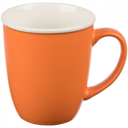 Кружка Doppel, оранжевая купить с нанесением логотипа оптом на заказ в интернет-магазине Санкт-Петербург