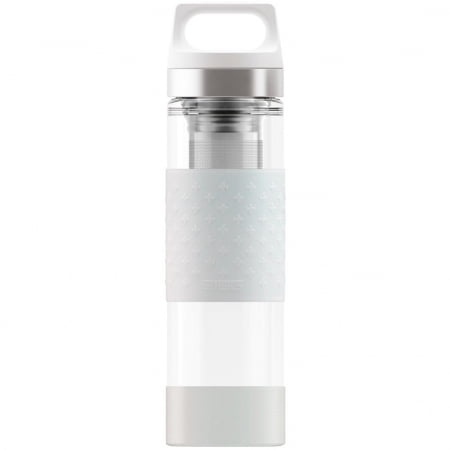 Бутылка для воды Glass WMB, белая купить с нанесением логотипа оптом на заказ в интернет-магазине Санкт-Петербург