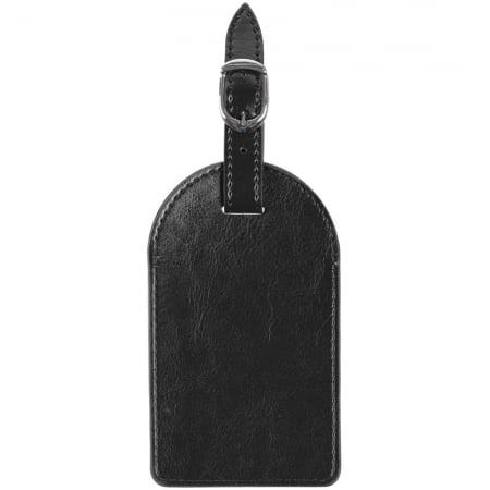 Бирка багажная Nebraska, черная купить с нанесением логотипа оптом на заказ в интернет-магазине Санкт-Петербург