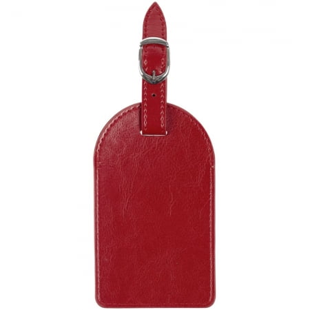 Бирка багажная Nebraska, красная купить с нанесением логотипа оптом на заказ в интернет-магазине Санкт-Петербург