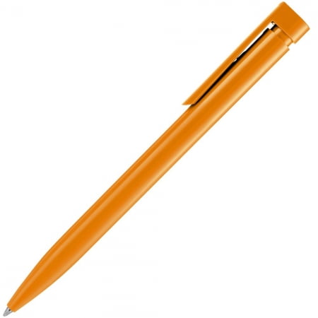 Ручка шариковая Liberty Polished, оранжевая купить с нанесением логотипа оптом на заказ в интернет-магазине Санкт-Петербург