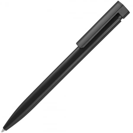 Ручка шариковая Liberty Polished, черная купить с нанесением логотипа оптом на заказ в интернет-магазине Санкт-Петербург