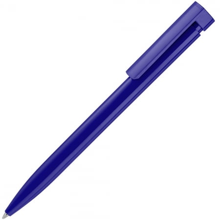 Ручка шариковая Liberty Polished, синяя купить с нанесением логотипа оптом на заказ в интернет-магазине Санкт-Петербург
