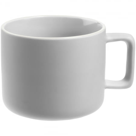 Чашка Fusion, светло-серая купить с нанесением логотипа оптом на заказ в интернет-магазине Санкт-Петербург