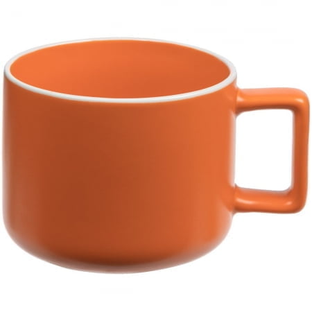 Чашка Fusion, оранжевая купить с нанесением логотипа оптом на заказ в интернет-магазине Санкт-Петербург