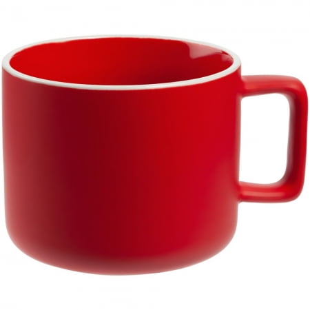 Чашка Fusion, красная купить с нанесением логотипа оптом на заказ в интернет-магазине Санкт-Петербург