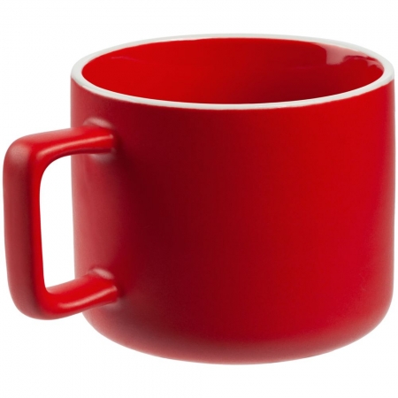 Чашка Fusion, красная, уценка купить с нанесением логотипа оптом на заказ в интернет-магазине Санкт-Петербург