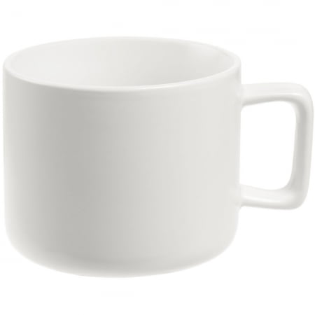Чашка Jumbo, матовая, белая купить с нанесением логотипа оптом на заказ в интернет-магазине Санкт-Петербург