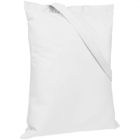 Холщовая сумка Basic 105, белая купить с нанесением логотипа оптом на заказ в интернет-магазине Санкт-Петербург