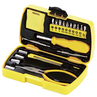 Набор инструментов Stinger 20, желтый купить с нанесением логотипа оптом на заказ в интернет-магазине Санкт-Петербург