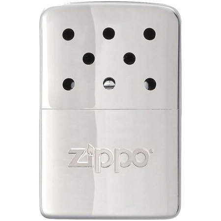 Каталитическая грелка для рук Zippo Mini, серебристая купить с нанесением логотипа оптом на заказ в интернет-магазине Санкт-Петербург