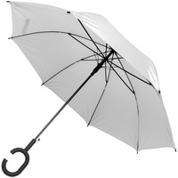 Зонт-трость Charme, белый купить с нанесением логотипа оптом на заказ в интернет-магазине Санкт-Петербург
