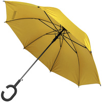 Зонт-трость Charme, желтый купить с нанесением логотипа оптом на заказ в интернет-магазине Санкт-Петербург